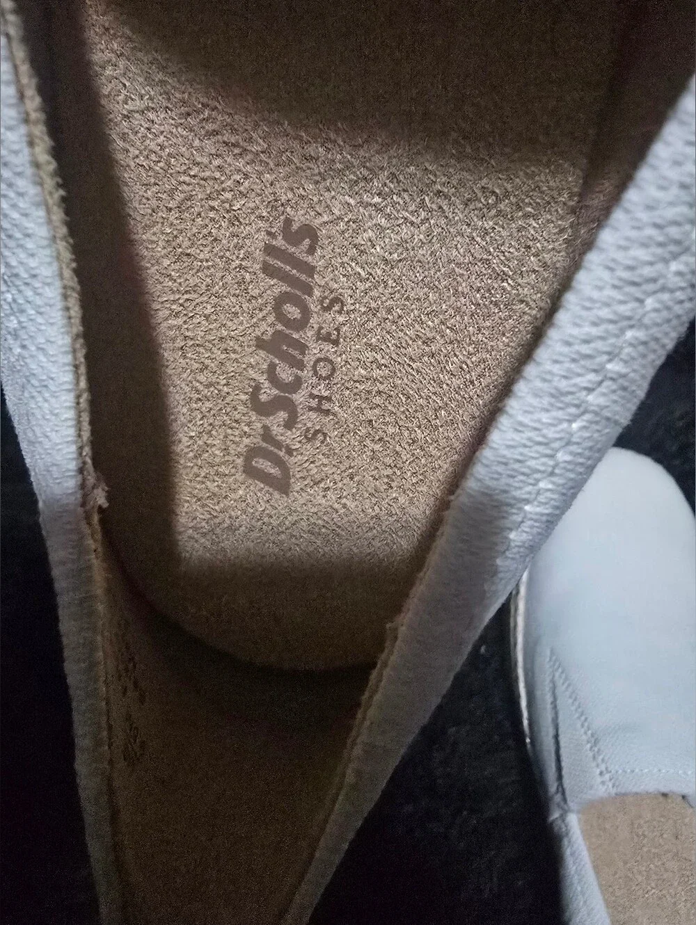 Dr. Scholl's Sunray White Canvas Espadrille Platform Slip-On Ladies Size 9.5